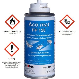 Aco.mat PP 150 - Spezialspray zur automatischen Raumvernebelung / Mottenschutz