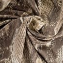 Lining fabric design Cobra (cobra, snake, animals) - 345 beige / brown