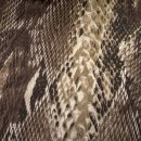 Futterstoff Dessin Cobra (Kobra, Schlange, Tiere) - 345 beige / braun