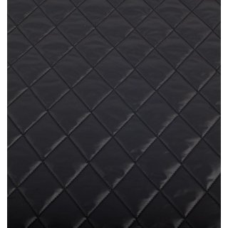Jacket &amp; coat fabric / outer fabric outdoor quilted fabric Karo (quilted pattern, check) - black