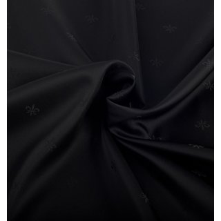 Lining fabric design Loire (ornaments) - 000 black