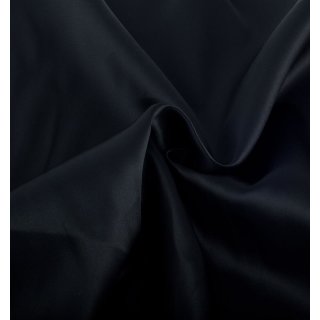 Futterstoff Dessin Uni Satin (Einfarbig, Uni) - 100% Seide - 000 schwarz