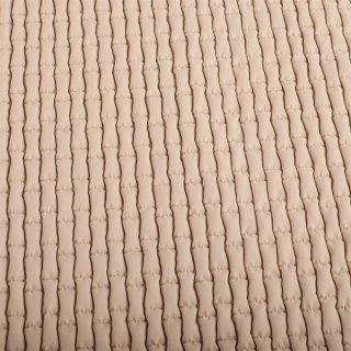 Jacket &amp; Coat Fabric / Outer Fabric Quilted Stretch (Quilted Pattern, Plain, Unicoloured) - beige