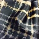 Lining Fabric design Frank (Checkered, Abstract) - 356 black / brown