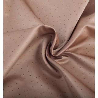 Lining fabric design Uno (circles, dots) - 381 beige / copper