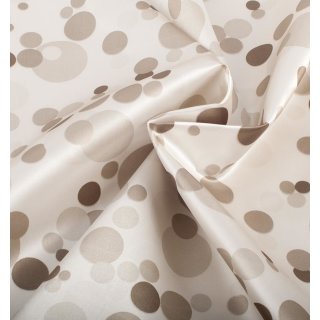 Lining fabric design Berlin (geometry, circles, dots) - 315 light beige / khaki