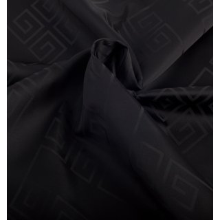 Lining fabric design Elena (ornaments, geometry) - 000 black / black