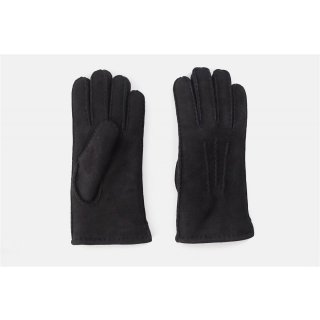 ESPEY Handschuhe aus hochwertigem Merino-Lammfell / handgen&auml;ht schwarz Gr&ouml;&szlig;e 7