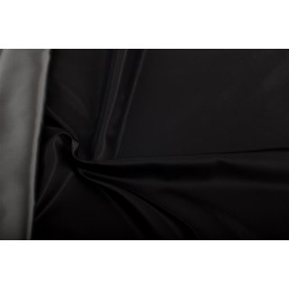 Lining fabric design 500 (plain, unicoloured) - 352 black / silver