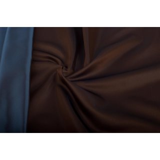 Lining fabric design 500 (plain, unicoloured) - 374 dark brown / blue