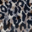 Futterstoff Dessin Leo (Tiere, Leopard) - 356 schwarz / braun / beige