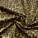 Jacken- &amp; Mantelstoff / Oberstoff Animal-Print (Leopard, Tiere) - 10 gold / braun
