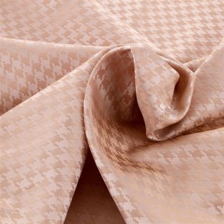 Jacket &amp; Coat Fabric / Outer Fabric Houndstooth (Houndstooth) - 100% Silk - 315 light beige