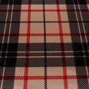 Lining fabric design Schottland (chequered, check) - black / red / beige