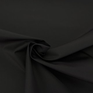 Jacket & Coat Fabric / Outer Fabric Cotton (Plain, Unicoloured) - black