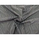 Lining fabric design Wolga (waves, stripes) - 352 black / grey / blue