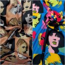 Lining fabric design Women (Pop Art, People, Face)