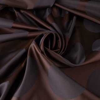 Lining fabric design Stone (circles, dots) - 320 brown