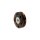 Push button 2518 - size 40&quot; (25 mm) - plastic - brown