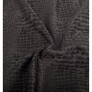 Lining fabric design Croko (crocodile, animals) - 352 black / beige