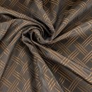 Lining fabric design Bambus (geometry, stripes, lines) - 028 brown / gold