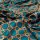 Lining fabric design Atlantis (circles, dots) - 375 blue / brown / beige