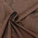 Lining fabric design Dehlia (ornaments) - 273 dark brown