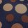Lining fabric design Lilli (dots, circles) - digital print - 311 blue / gold / brown