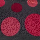 Lining fabric design Lilli (dots, circles) - digital print - 349 black / red