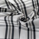 Lining fabric design London (chequered, check) - 40 white / black