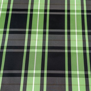 Lining fabric design London (chequered, check) - green / black