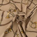 Lining fabric design Rhodos (ornaments) - 323 beige / gold / brown