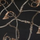 Lining fabric design Rhodos (ornaments) - 356 black / grey / brown