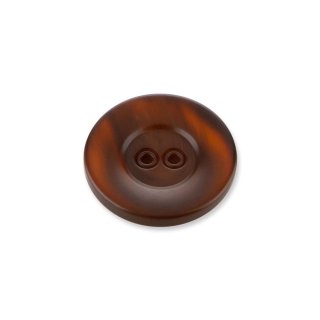 Button 2450 - Size 48&quot; (30 mm) - brown plain