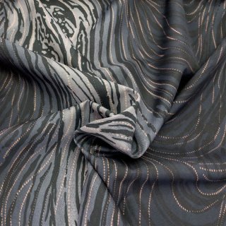Lining fabric design 475 (abstract, lines, strokes) - 6 black / grey