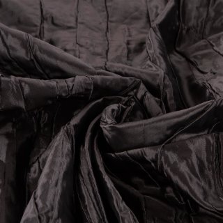 Jacket &amp; Coat Fabric / Outer Fabric Ice (Uni, Plain, Crash) - 12 black / silver channeled