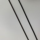 Gummiband 2 mm rund - Meterware - beige/grau