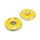 Push button Color - size 44&quot; (28 mm) - aluminium - yellow