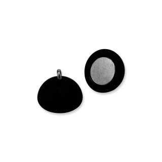 Magnet - Kugel - schwarz-matt 12 mm zum Ann&auml;hen
